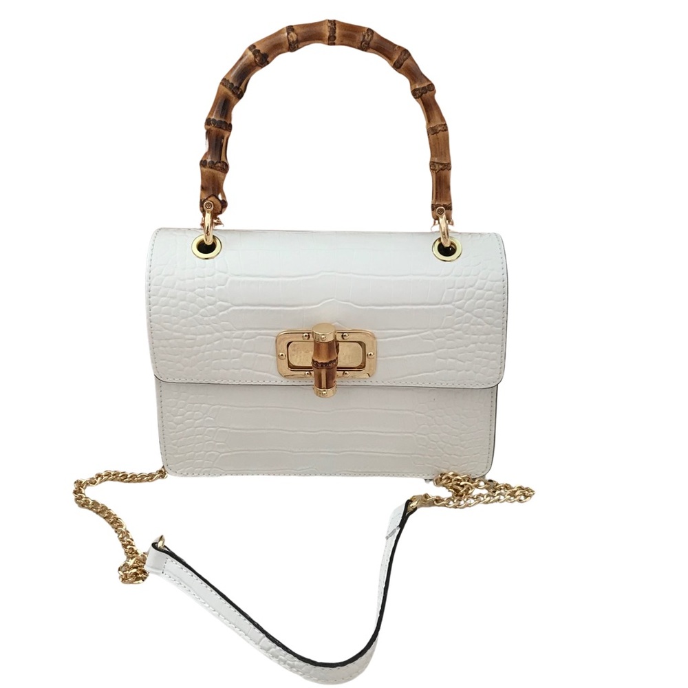 Italian Leather Handbag - unbranded
